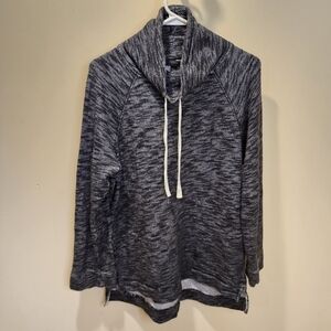 J. Crew Gray funel neck 100% Co gray pullover sweater size S/M